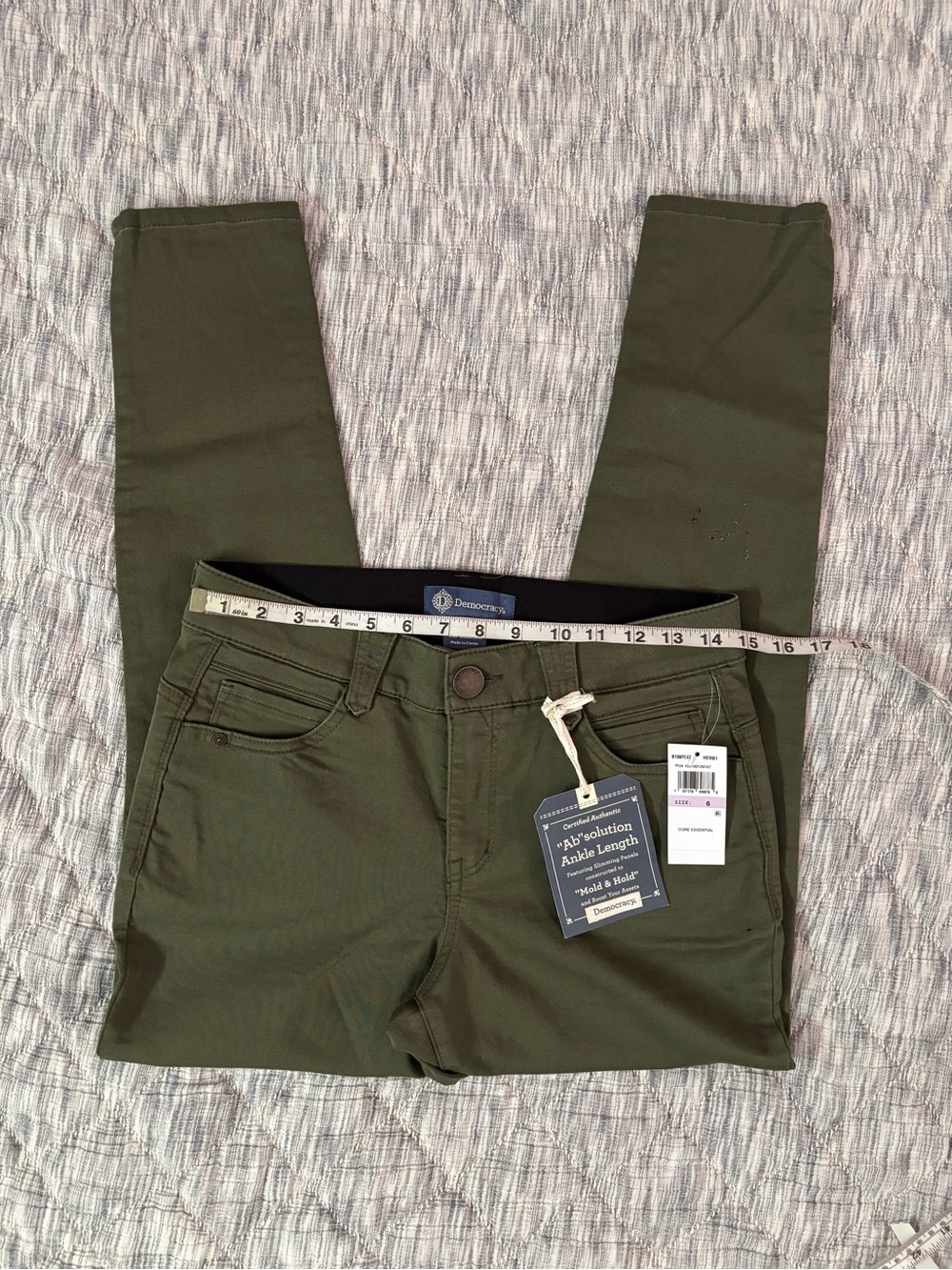 NWT Democracy Ab Solution Ankle Length Skinny Jeans Sz 6 - - Picture 5 of 10